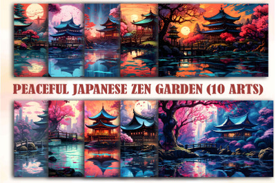 Peaceful Japanese Zen Garden Arts Bundle