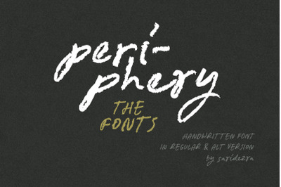 Periphery - Rough Handwritten Font