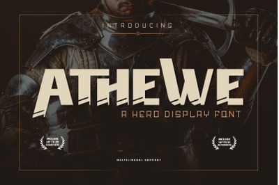 ATHEWE | Display Hero Font