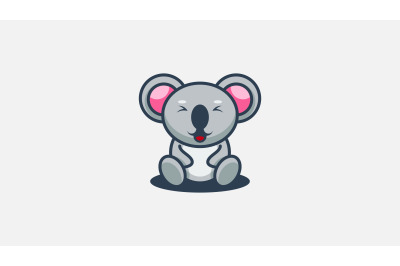 baby koala logo vector design template