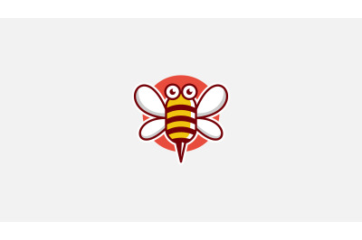 bee logo vector design template