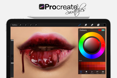 Blood Swatches for Procreate