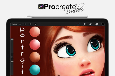 Cartoon Portrait Brushes &amp; Swatches for Procreate