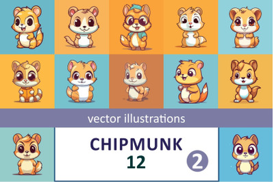 Cute chipmunk illustration