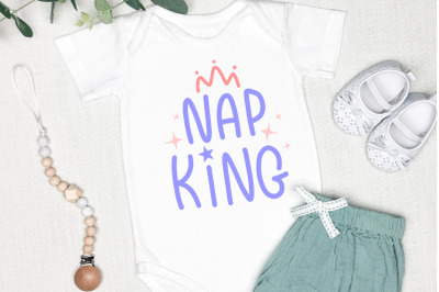 Nap King SVG | Kids Shirt Design