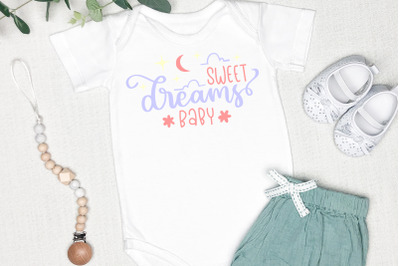 Sweet Dreams Baby SVG | Kids Shirt Design