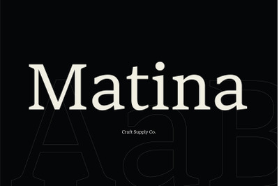 Matina Typeface