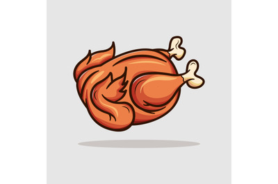 Chicken Meat Cartoon illustration