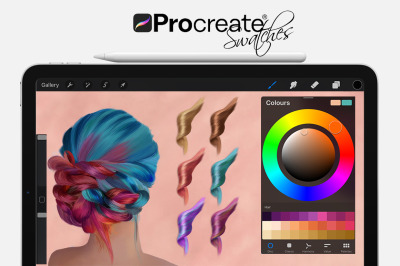 Hair Swatches for Procreate