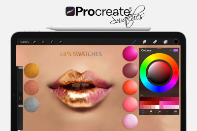 Lips Swatches for Procreate