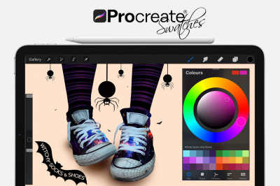 Witchy Socks &amp; Shoes Swatches for Procreate