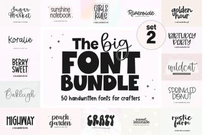 BIG Font Bundle | PART 2 | Fonts for Crafters