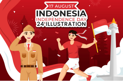 24 Indonesia Independence Day Illustration