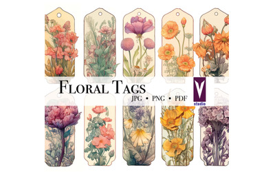 Floral Printable Tags