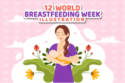 12 World Breastfeeding Week Illustration