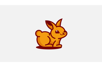 cute rabbit logo vector design template