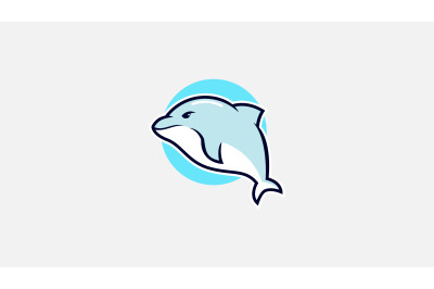 dolphin logo vector design template