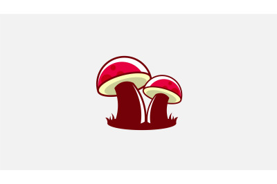 mushroom logo vector design template