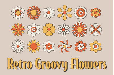 Retro Groovy Flowers