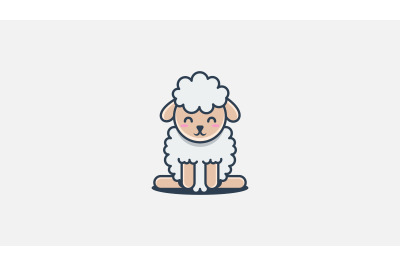 sheep logo vector design template