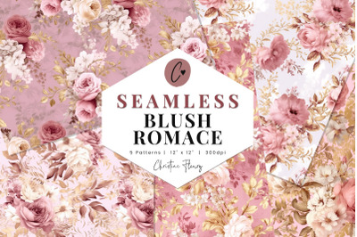 Blush Romance Digital Paper Mini Pack