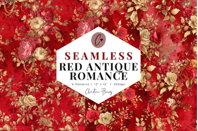 Red Antique Romance Paper Mini Pack