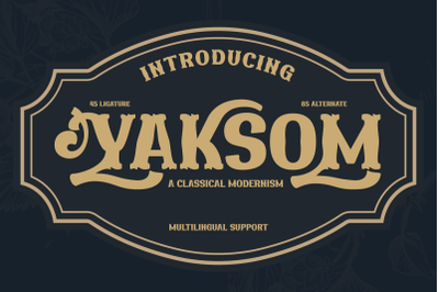 YAKSOM | Serif Classic Modernism