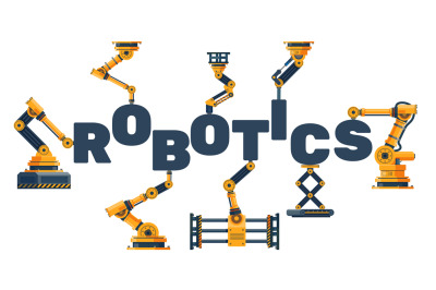 Word robotics, folds in with robots and mechanisms. Robotic arms and l