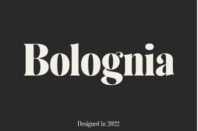 Bolognia - Classic Serif