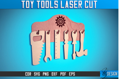 Toy Tools Laser Cut SVG | Boy Game SVG Design | CNC Files