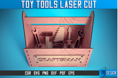 Toy Tools Laser Cut SVG | Boy Game SVG Design | CNC Files