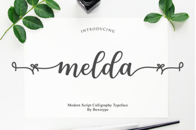 Melda Script | Modern calligraphy