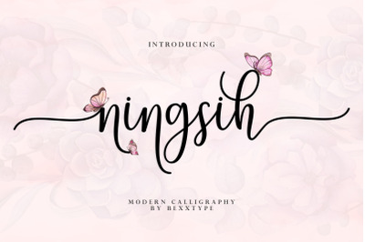 Ningsih Script | Luxury Font