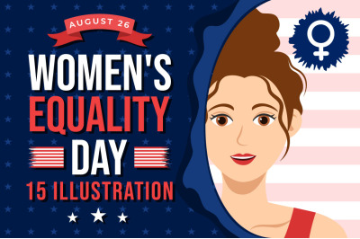 15 Womens Equality Day in United States Illustration