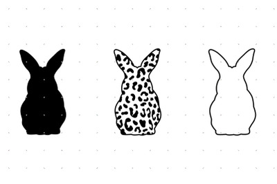 Leopard Print Bunny SVG