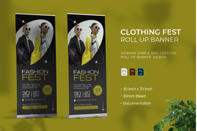 Clothing Fest - Roll Up Banner