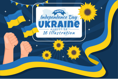 16 Ukraine Independence Day Illustration