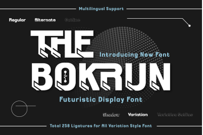 THE BOKRUN | Futuristic Font