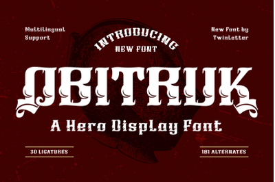 OBITRUK | Display Hero Font
