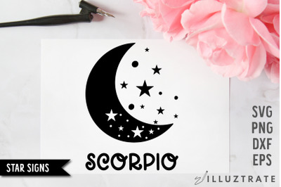Scorpio SVG Cut File | Star Sign Cutting Files | Zodiac