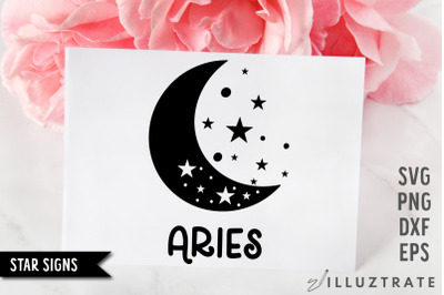 Aries SVG Cut File | Star Sign Cutting Files | Zodiac