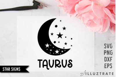 Taurus SVG Cut File | Star Sign Cutting Files | Zodiac