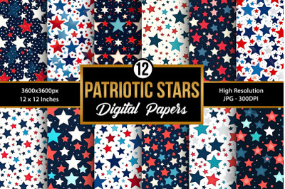 Patriotic 4th of July Stars Backgrounds