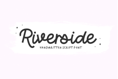 Riverside - Modern Script Font