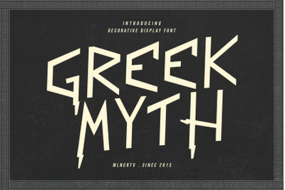 Greek Myth Decorative Display Font