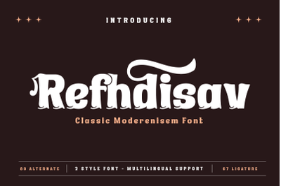 Refhdisav | Serif Classic Modernism