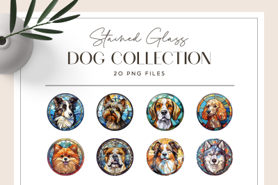Stained Glass Dog Collection