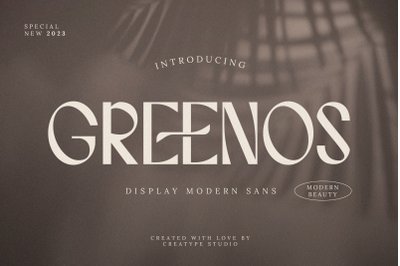 Greenos Display Modern Sans