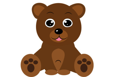 Bear SVG, Bear Clipart, Cute baby bear SVG, &nbsp;baby bear svg . This file