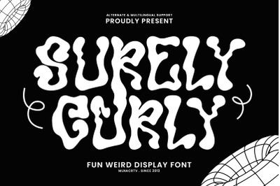 Surely Curly Fun Decorative Display Font